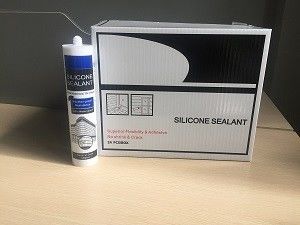 Low VOC Waterproof Silicone Sealant 300ml Tinplate MSDS For Aquarium Production