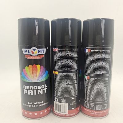 PLYFIT 450ML Acrylic Aerosol Spray Paint Drying Fast For Car Furniture ABS Metal